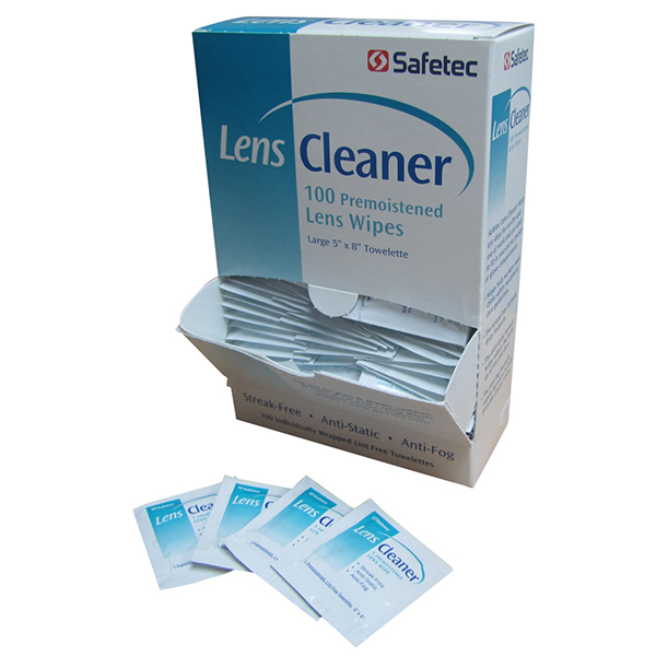 Safetec Eyewear Lens Cleaning Wipes - Box of 100